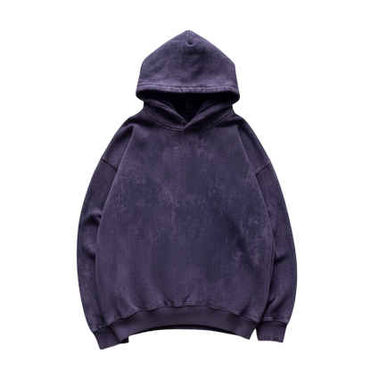 GODS FAVOURITE CHILD PURPLE ACID WASH OVERSIZED HOODIE