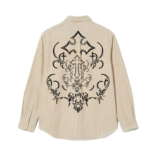 TRIBE BLACKLIST YELLOW STRIPED SHIRT