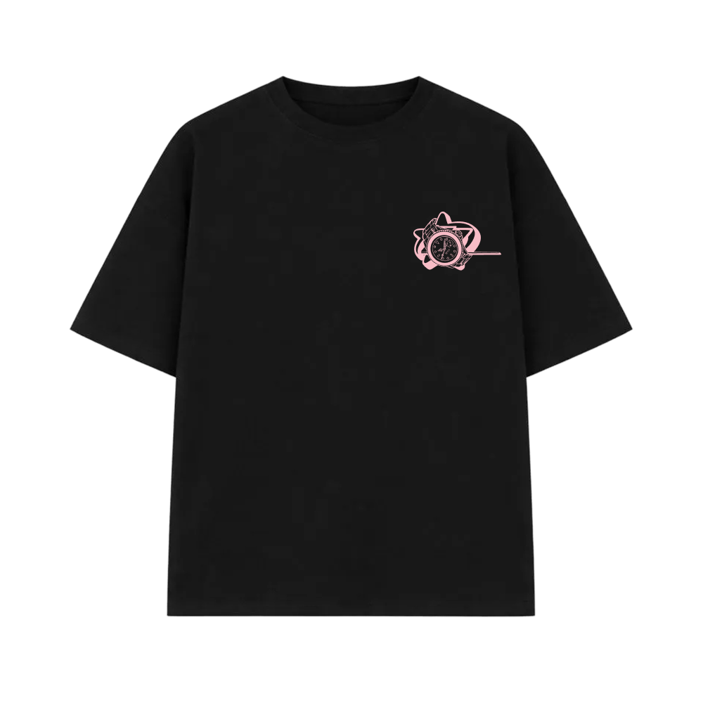 Pretty Girls Love Fast Cars Black Oversized T-shirt