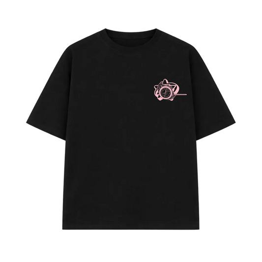 Pretty Girls Love Fast Cars Black Oversized T-shirt