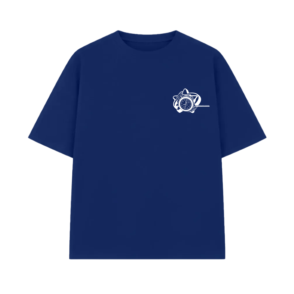 Pretty Girls Love Fast Cars Blue Oversized T-Shirt
