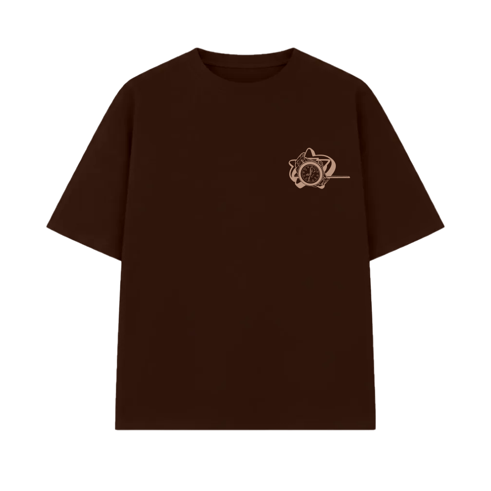 Pretty Girls Love Fast Cars Brown Oversized T-shirt