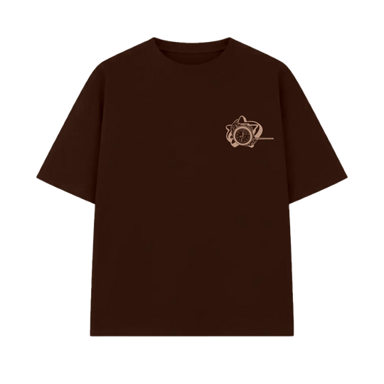 Pretty Girls Love Fast Cars Brown Oversized T-Shirt