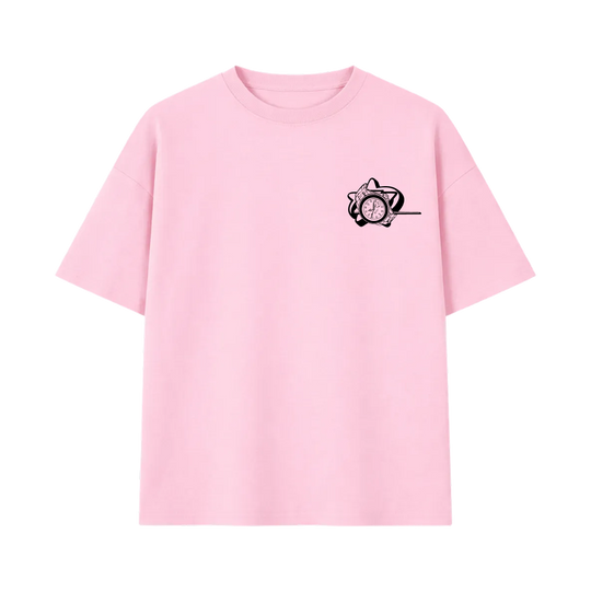 Pretty Girls Love Fast Cars Pink Oversized T-Shirt