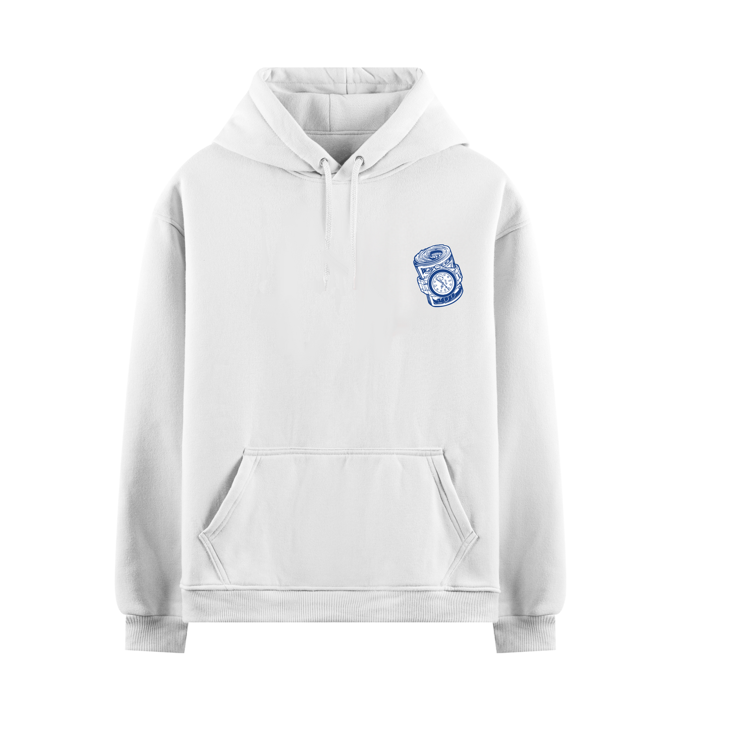 ROLEX SUPERCARS YACHTS HOT MOMS WHITE OVERSIZED HOODIE