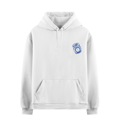 ROLEX SUPERCARS YACHTS HOT MOMS WHITE OVERSIZED HOODIE