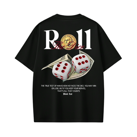 ROLL THE DICE BLACKLIST BLACK T-SHIRT