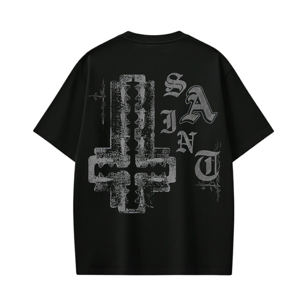 SAINT CROSS BLACKLIST BLACK T-SHIRT