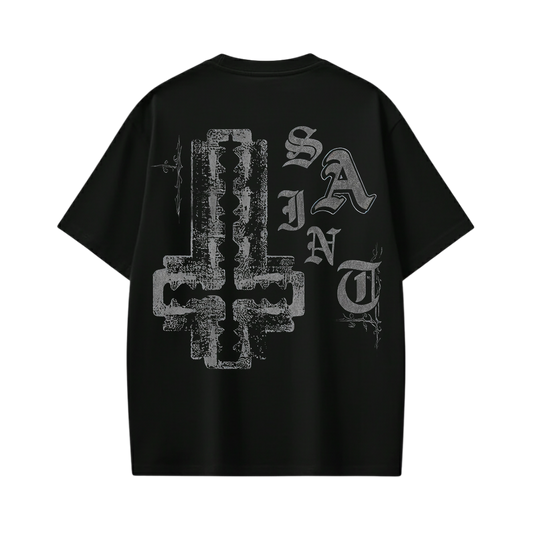 SAINT CROSS BLACKLIST BLACK T-SHIRT