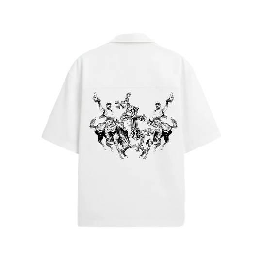 Son of God Blacklist White Bowling Shirt