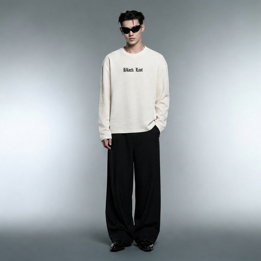 Blacklist Classic Noir Waffle T-Shirt Off White