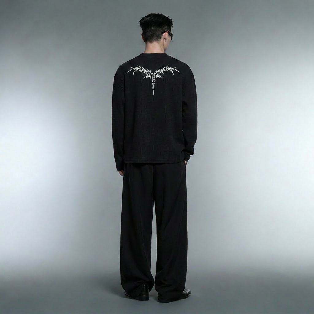 Blacklist Classic Noir Waffle T-shirt Black