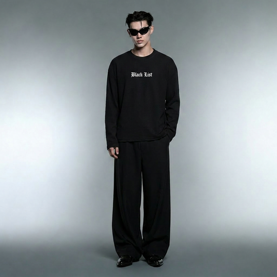 Blacklist Classic Noir Waffle T-Shirt Black