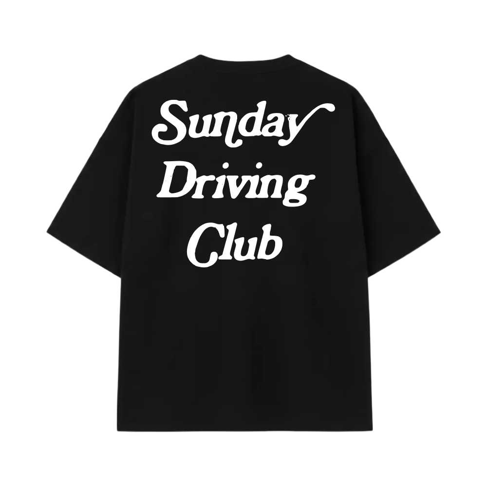 Sunday Driving Club Black Oversized T-shirt