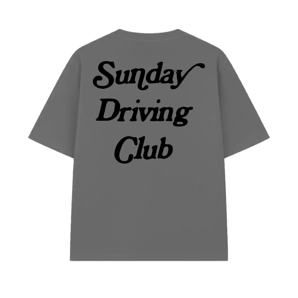 Sunday Driving Club Grey Oversized T-Shirt