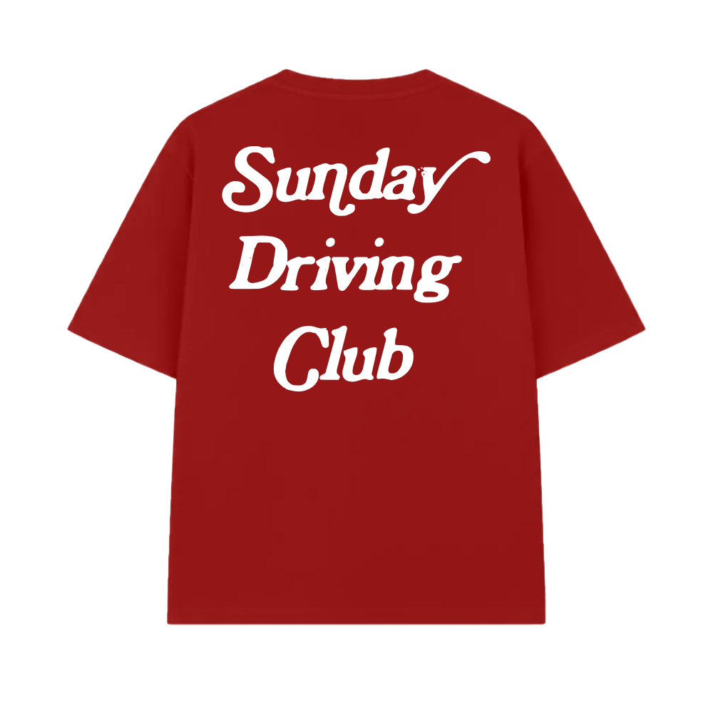 Sunday Driving Club Red Oversized T-shirt