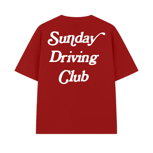 Sunday Driving Club Red Oversized T-shirt