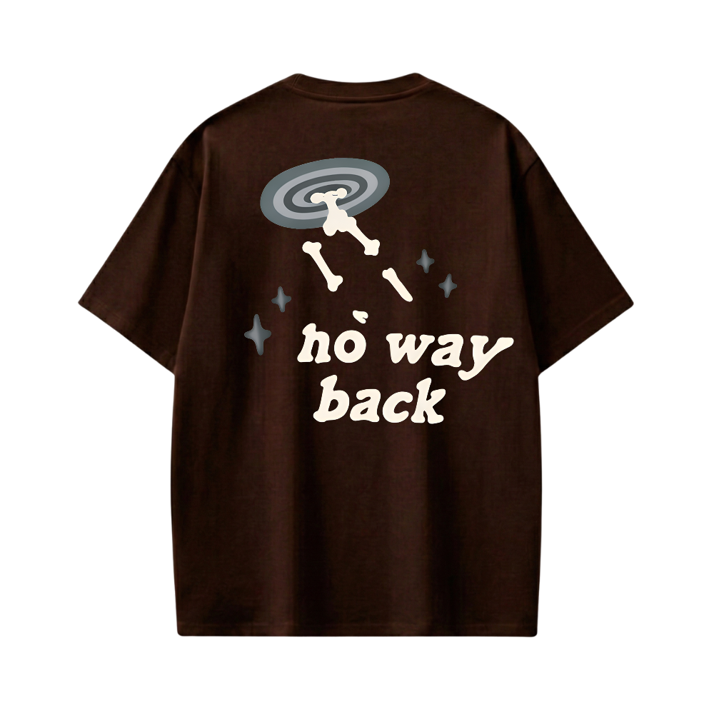 TRAPPED IN TIME BROWN T-SHIRT