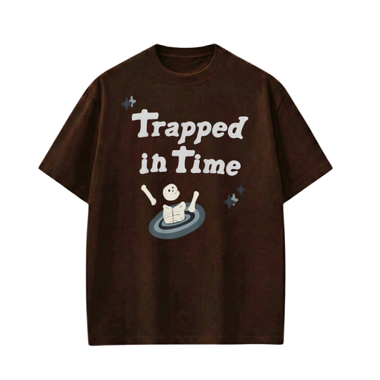 Trapped in Time Brown T-Shirt