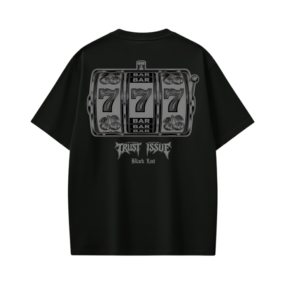 TRUST ISSUE BLACKLIST BLACK T-SHIRT