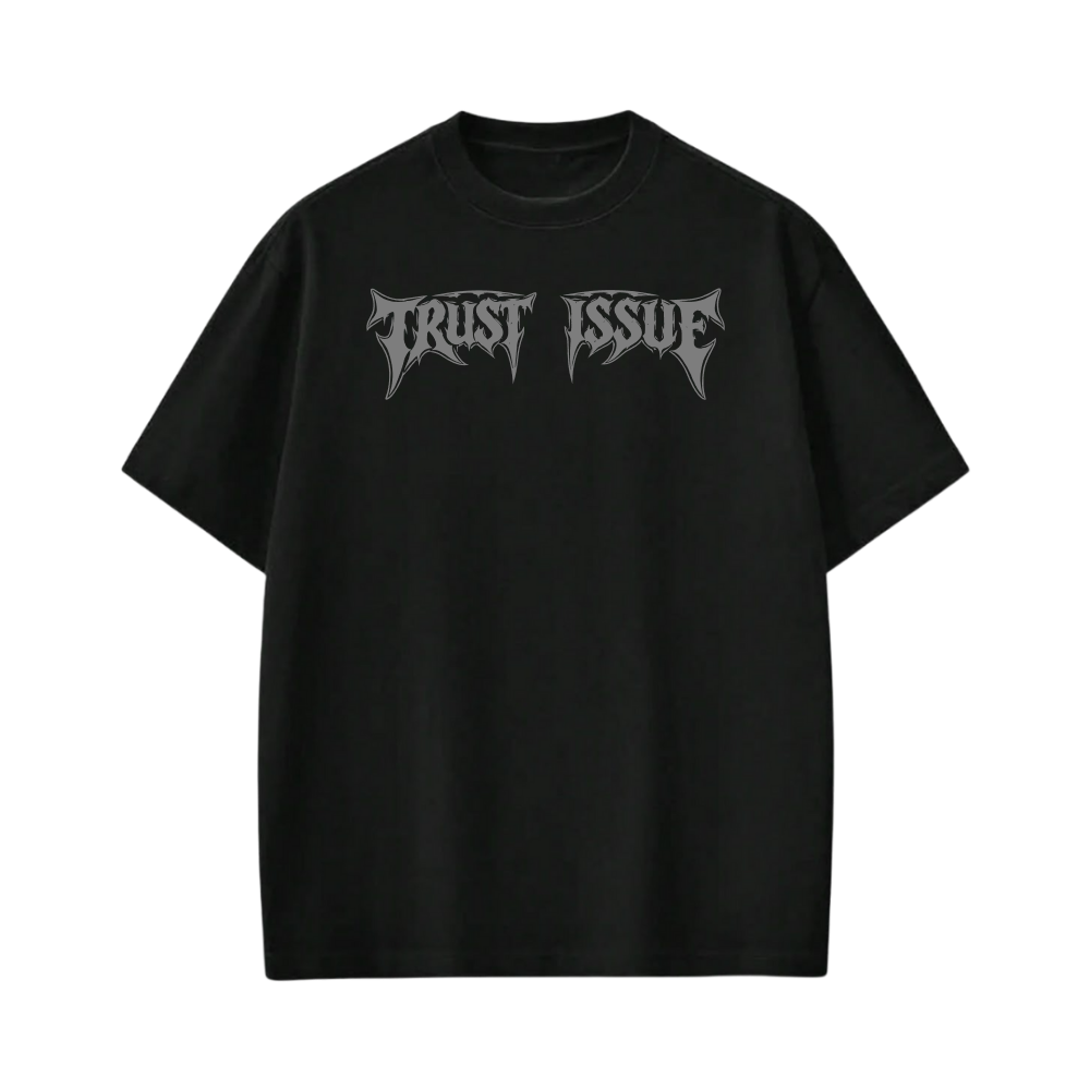 TRUST ISSUE BLACKLIST BLACK T-SHIRT