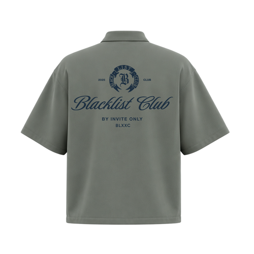 Blacklist Alpha District Zipper Shirt Sage Olive
