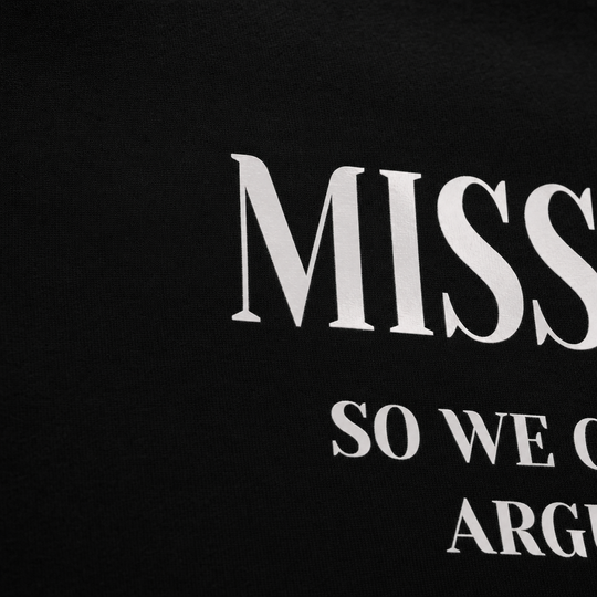 Missionary Oversized Black T-Shirt