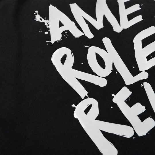 Amex Rolex Relax Black Oversized T-Shirt