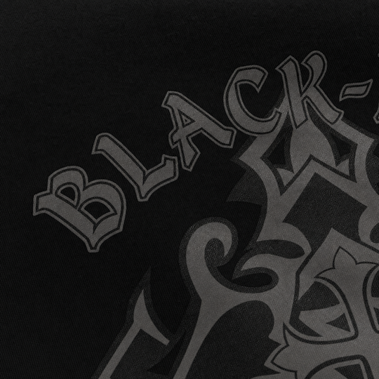 Blacklist Crosses Black Oversized T-Shirt