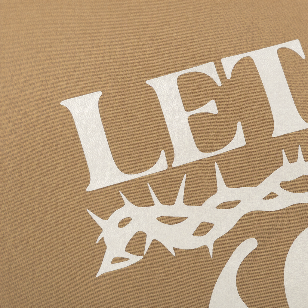 Close-up fabric detail - Blacklist Let Go Let God T-shirt Sand