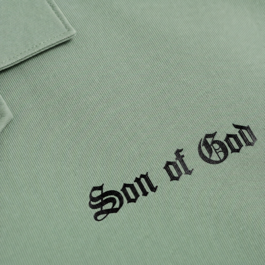 Son of God Blacklist Sage Green Bowling Shirt