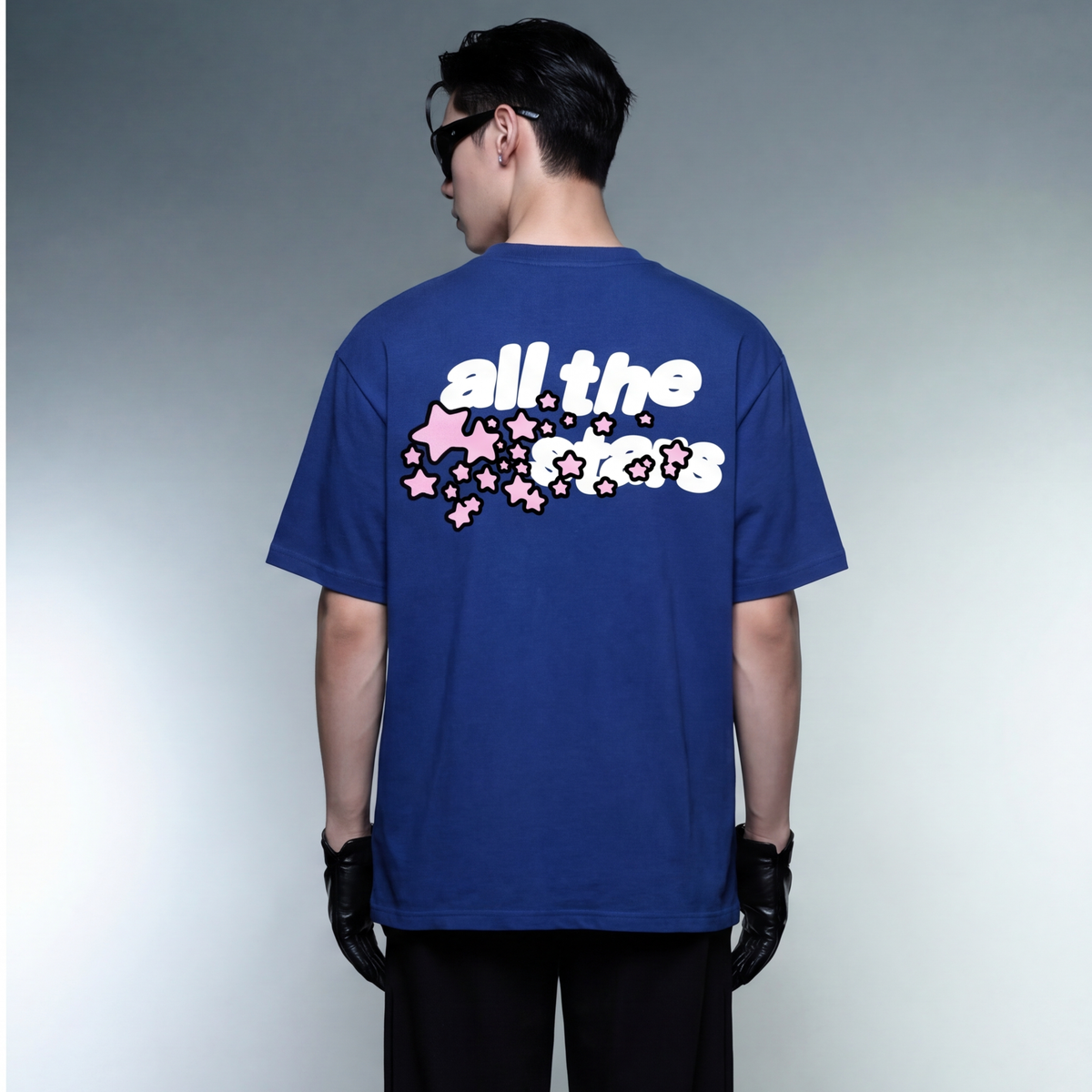blacklist-all-the-stars-blue-t-shirt model back