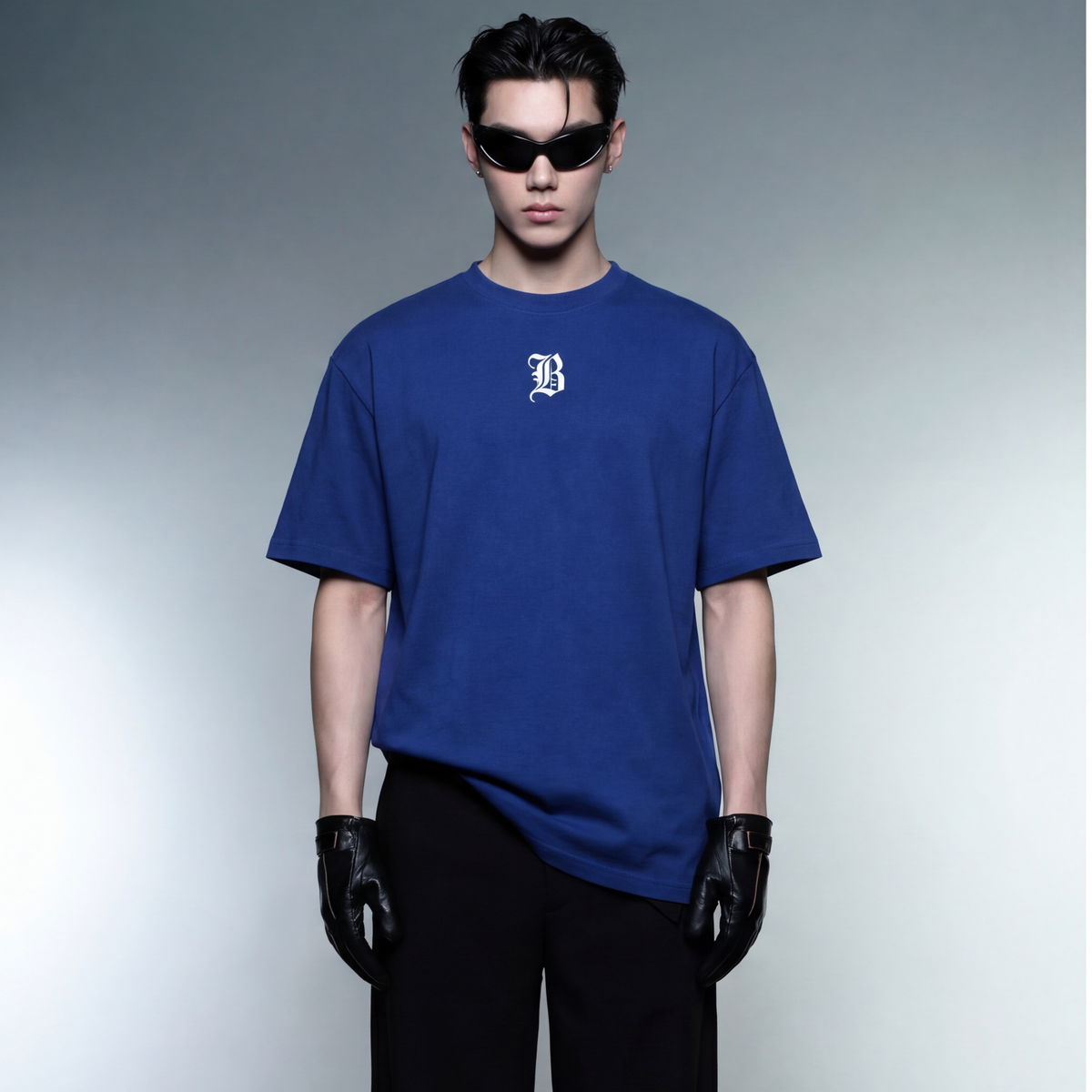 blacklist-all-the-stars-blue-t-shirt model front