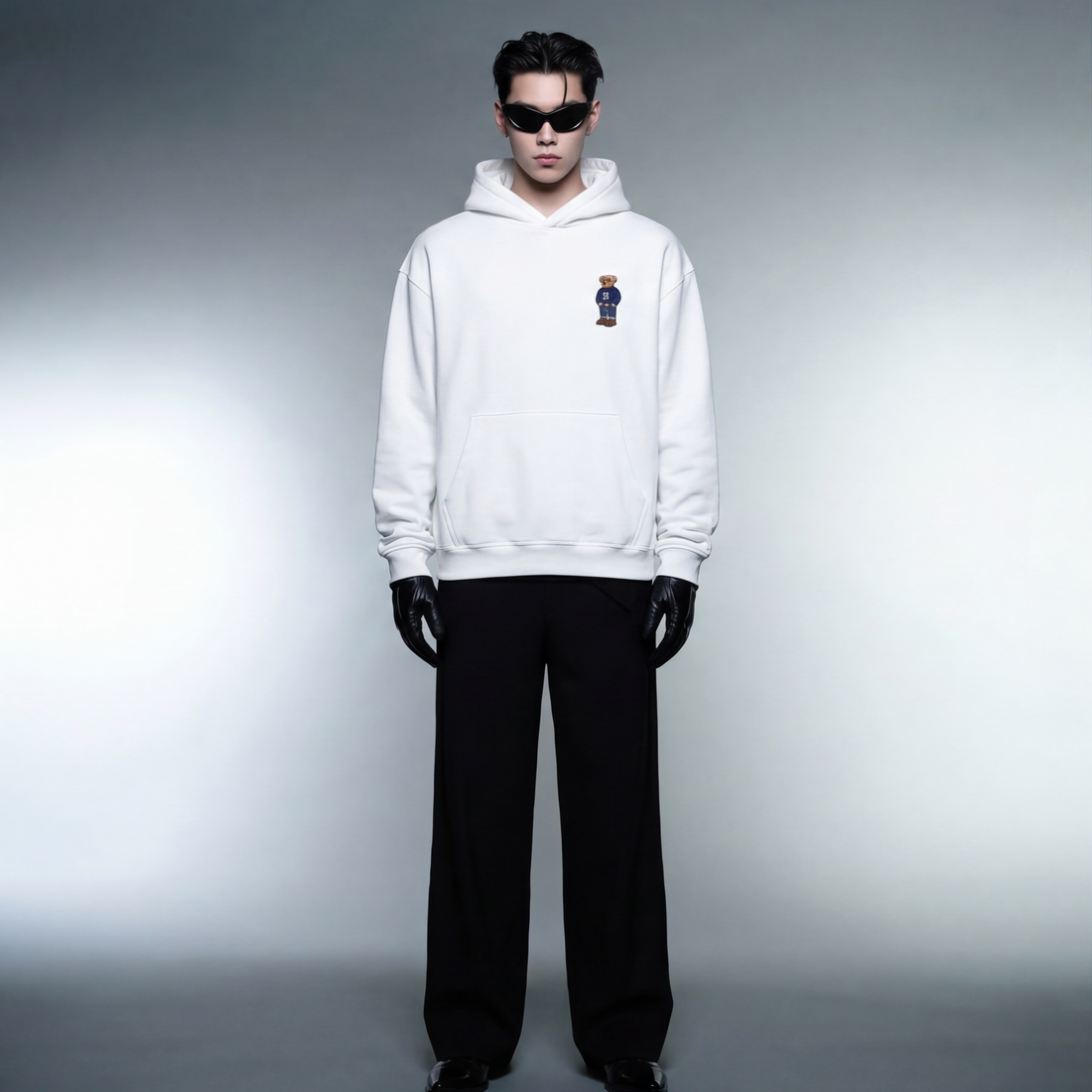 blacklist-bear-official-white-oversized-hoodie-basics-2-0-copy model front