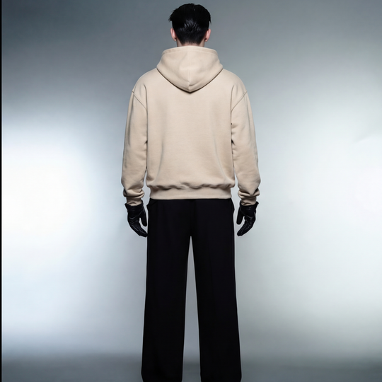 BLACKLIST BEAR OFFICIAL SAND OVERSIZED HOODIE BASICS 2.0