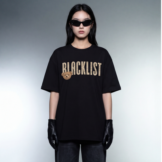 Blacklist Black Bear Oversized T-Shirt