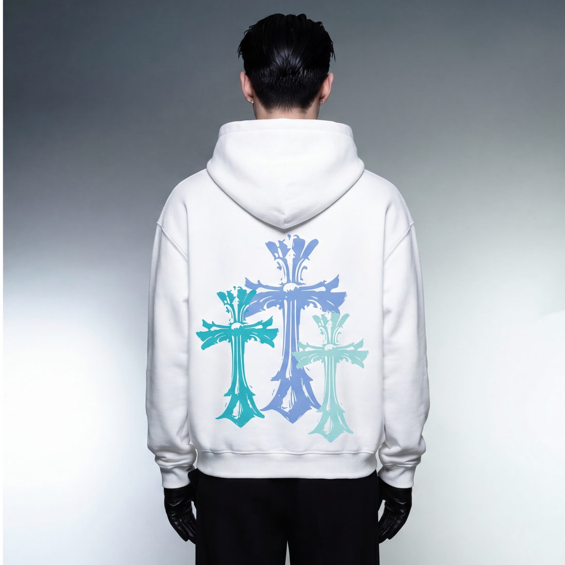 blacklist-crosses-black-and-pink-basics-oversized-hoodie-copy model back