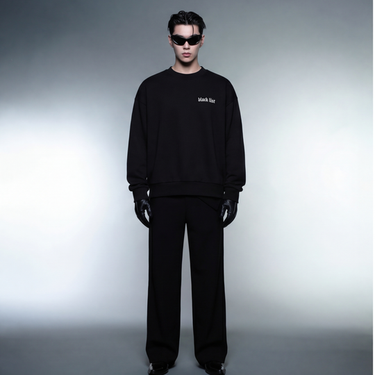 BLACKLIST CROSSES BLACK OVERSIZED SWEATSHIRT BASICS 2.0
