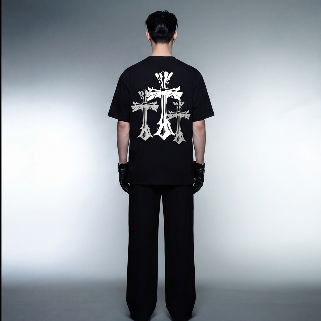 blacklist-crosses-black-t-shirt-2-0 model back