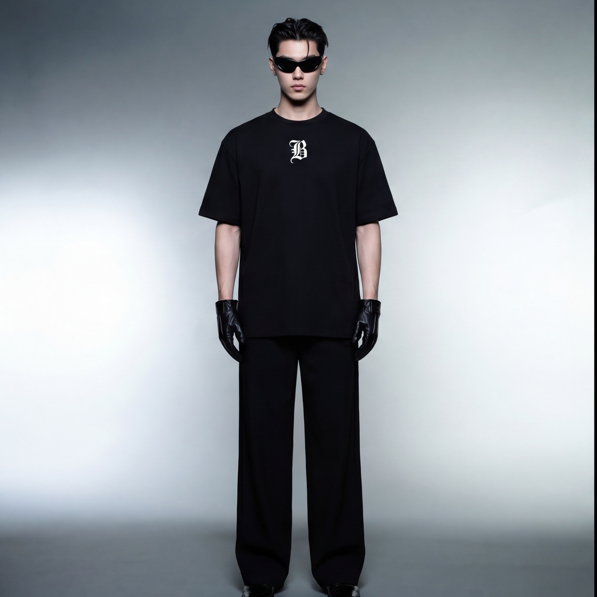 blacklist-crosses-black-t-shirt-2-0 model front