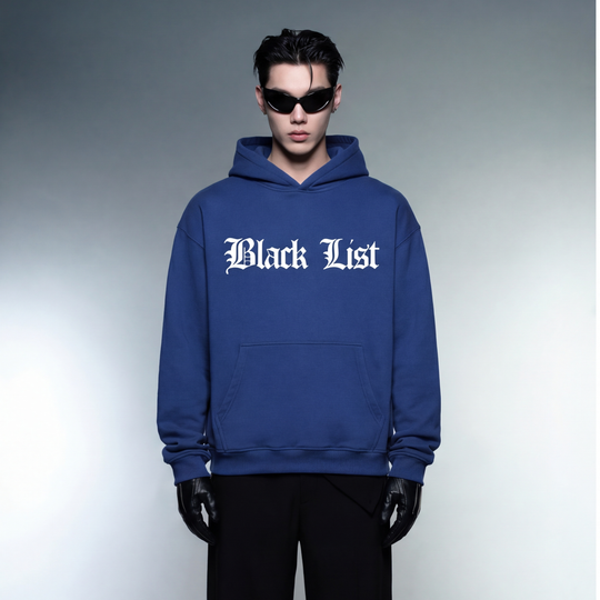 BLACKLIST CROSSES BLUE BASICS OVERSIZED HOODIE