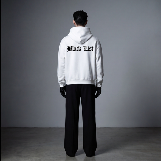 BLACKLIST CROSSES WHITE BASICS OVERSIZED HOODIE 2.0