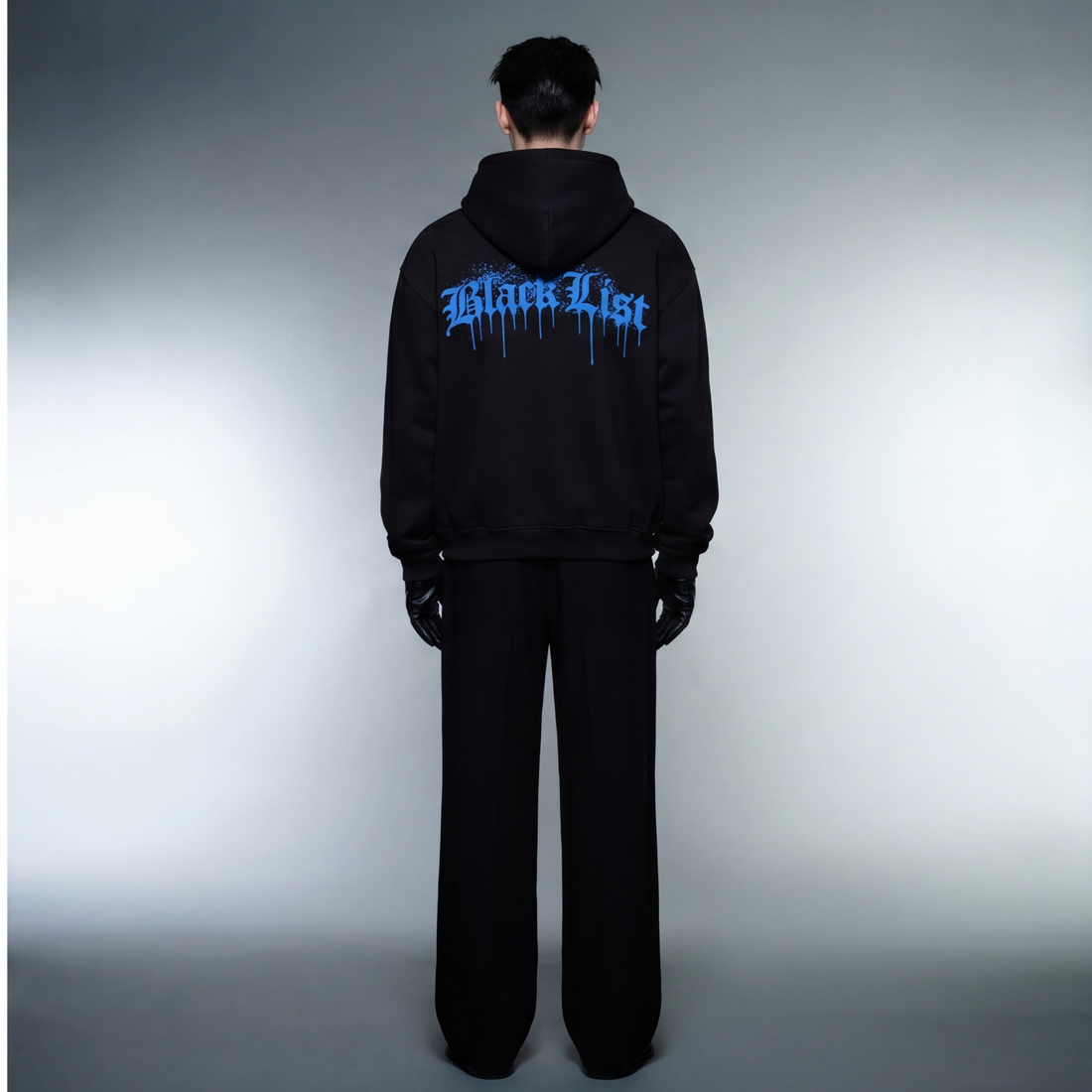 blacklist-drip-ice-blue-oversized-hoodie-copy model back