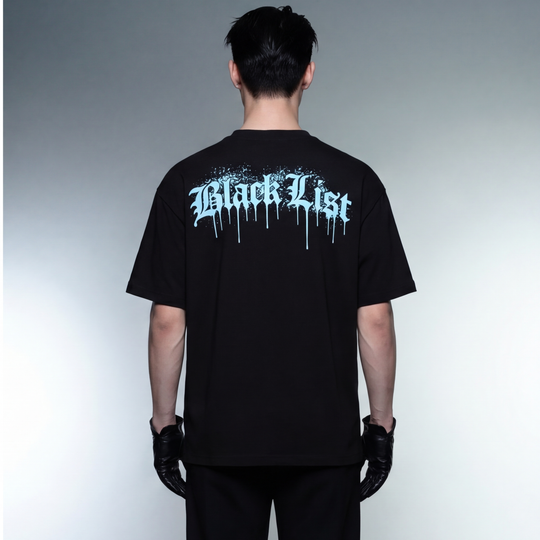 Blacklist Drip Ice Blue Oversized T-Shirt