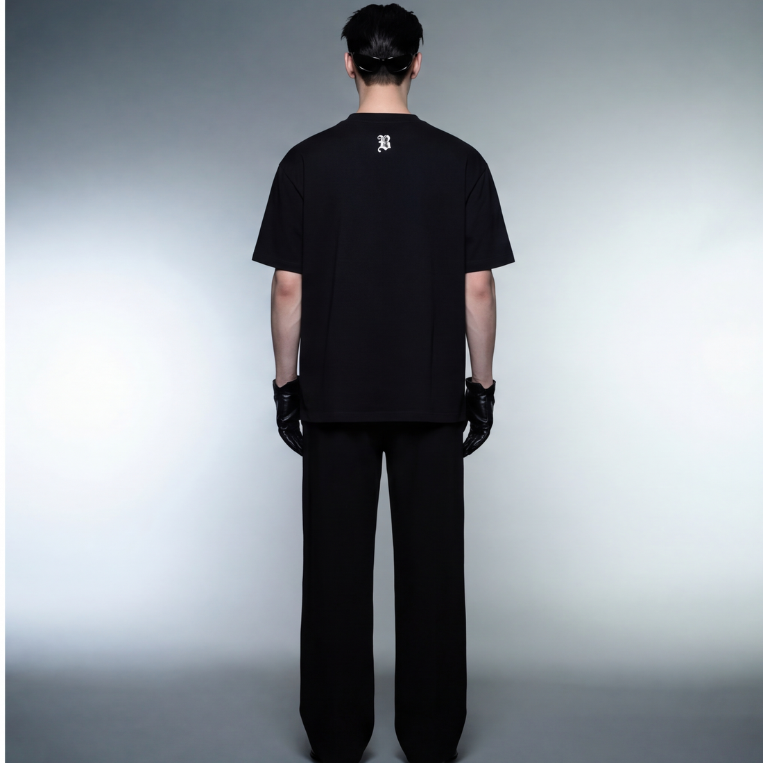 blacklist-drip-white-2-0-black-t-shirt model back
