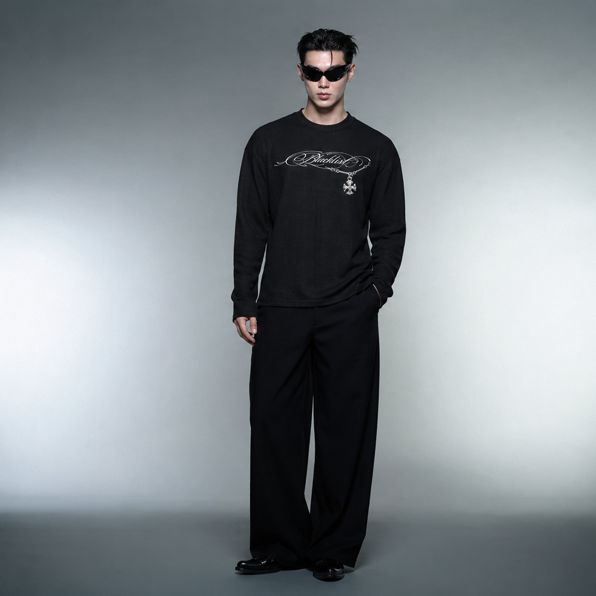 Blacklist Essence Waffle T-shirt Black