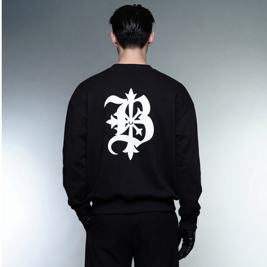 BLACKLIST ESSENTIAL BLACK SWEATSHIRT 2.0