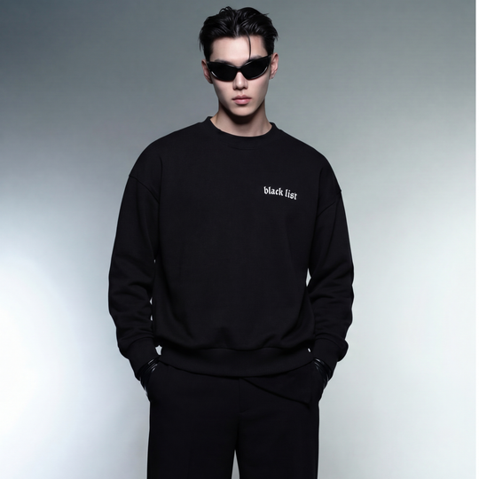 BLACKLIST ESSENTIAL BLACK SWEATSHIRT 2.0
