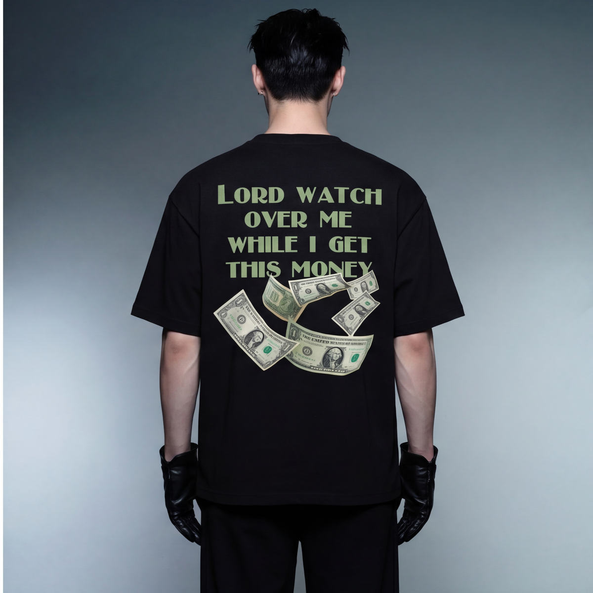 blacklist-lord-watch-over-me-oversized-t-shirt-black model back