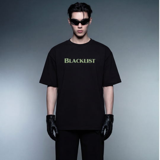 Blacklist Lord Watch Over Me Oversized T-Shirt Black